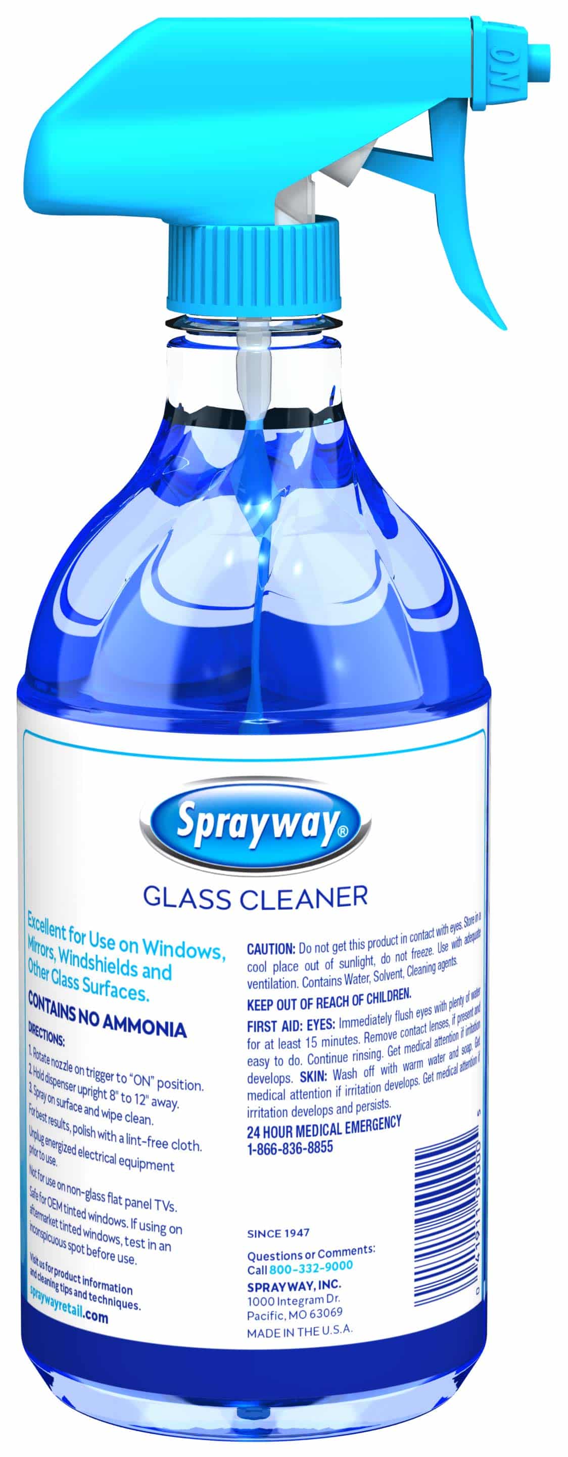 Sprayway Glass Cleaner Clinging Spray